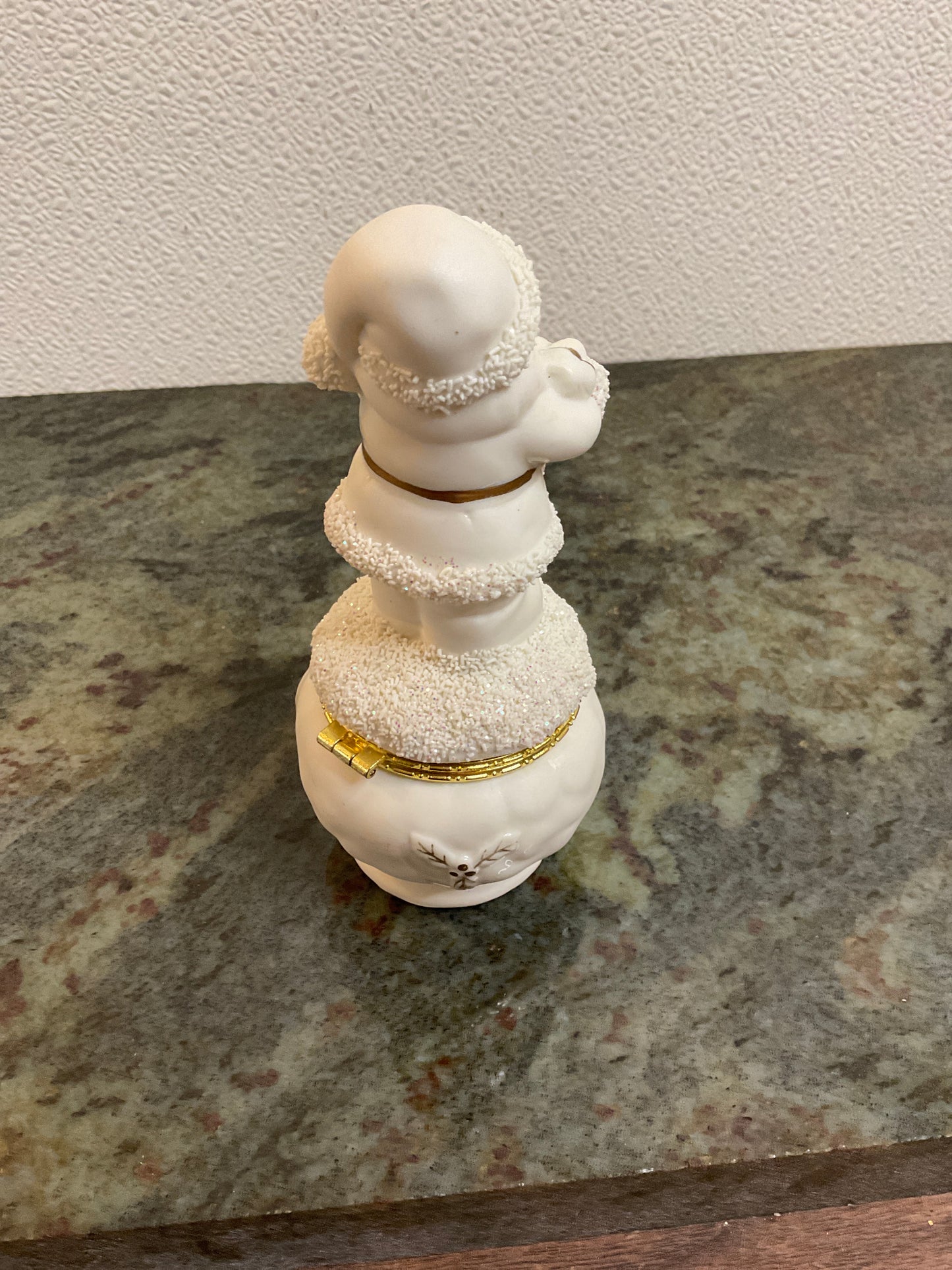 Vintage Porcelain Santa Trinket Box