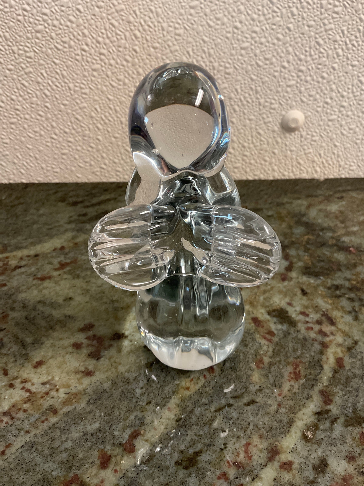 Vintage Solid Glass Praying Angel