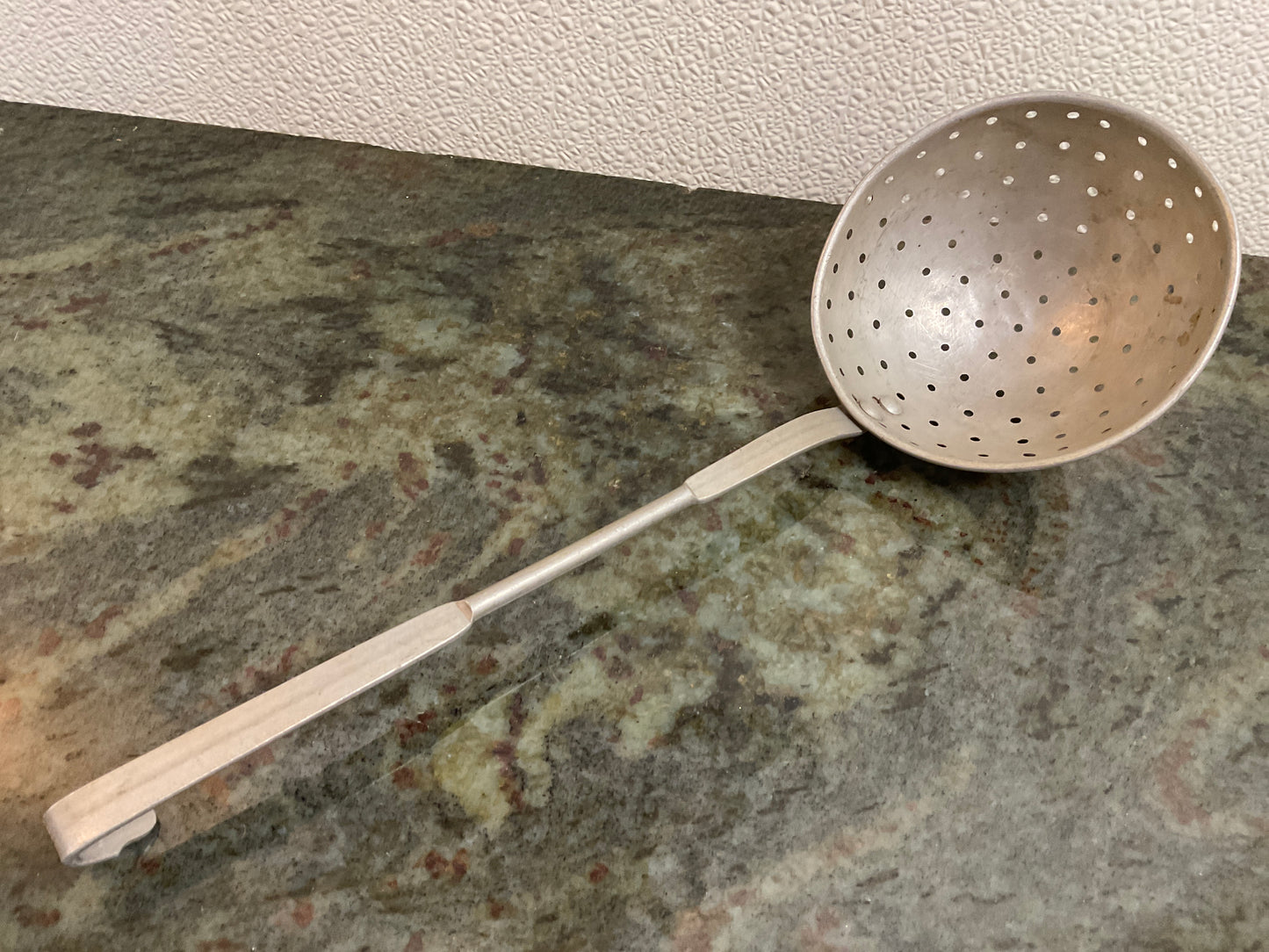 Vtg Aluminum Strainer/Skimmer Dipper