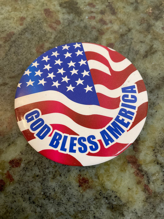 God Bless America Pin-back Button
