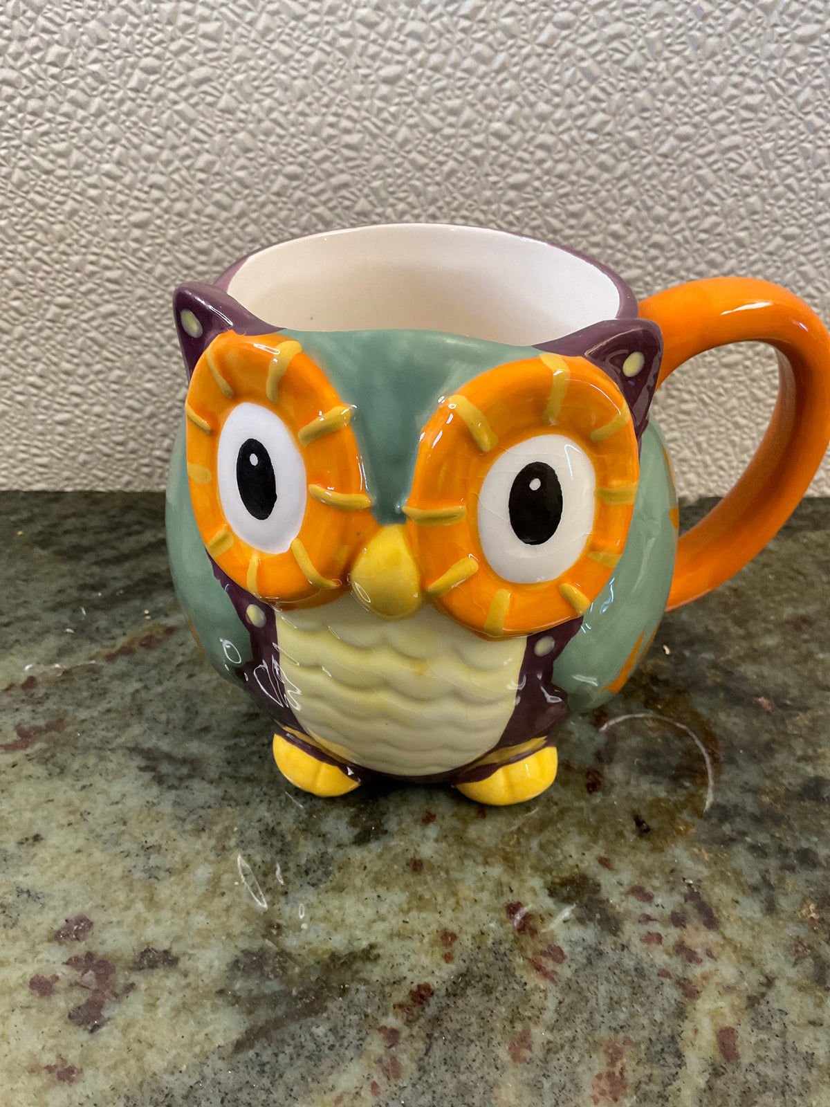 Ceramic Owl Coffee Cup