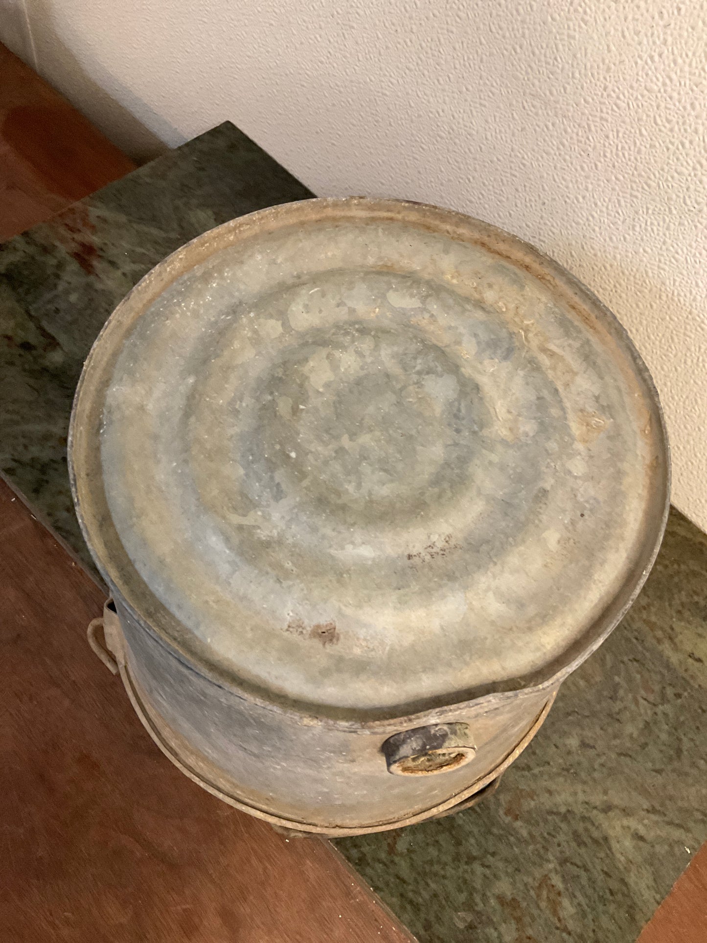 Vintage Galvanized Farm Bucket
