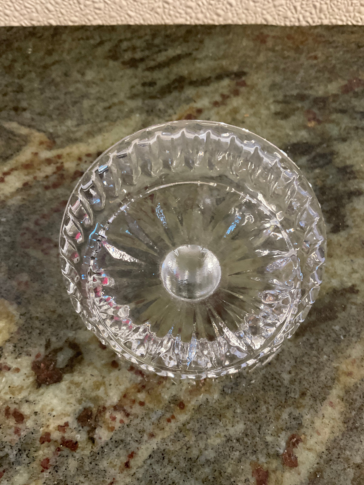Vintage Clear Glass Ring Holder