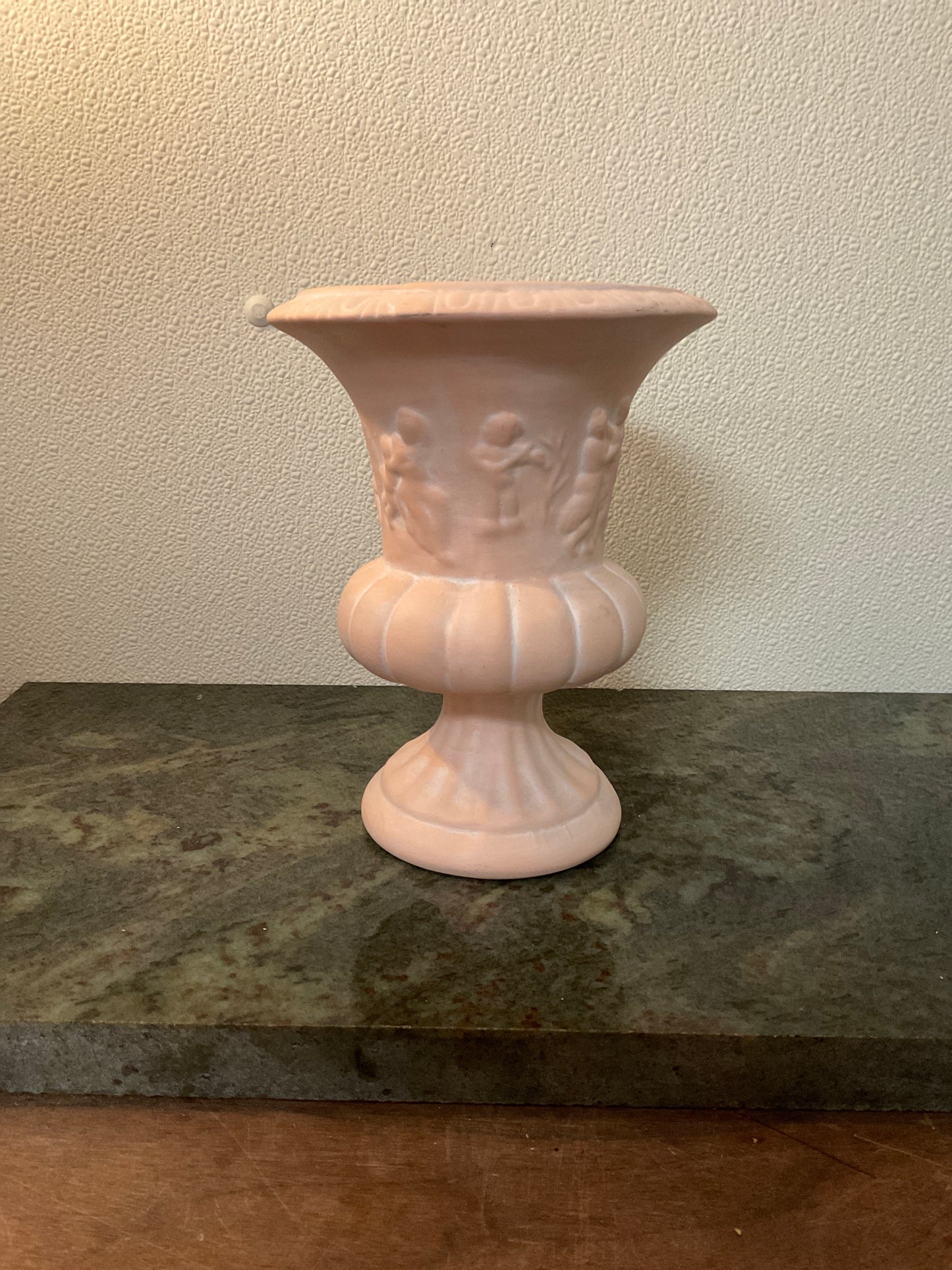 Peach Pottery Victorian Urn Planter