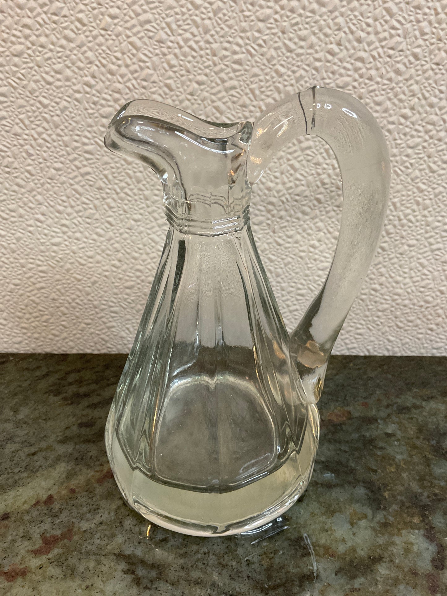 Vintage Crystal Glass Pitcher