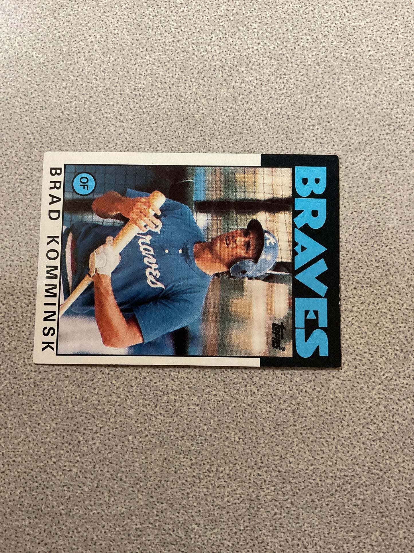 Baseball Card Brad Komminsk