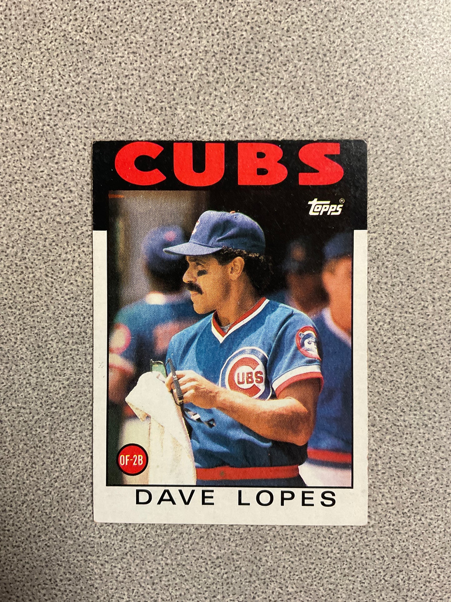 Baseball Card-Dave Lopez