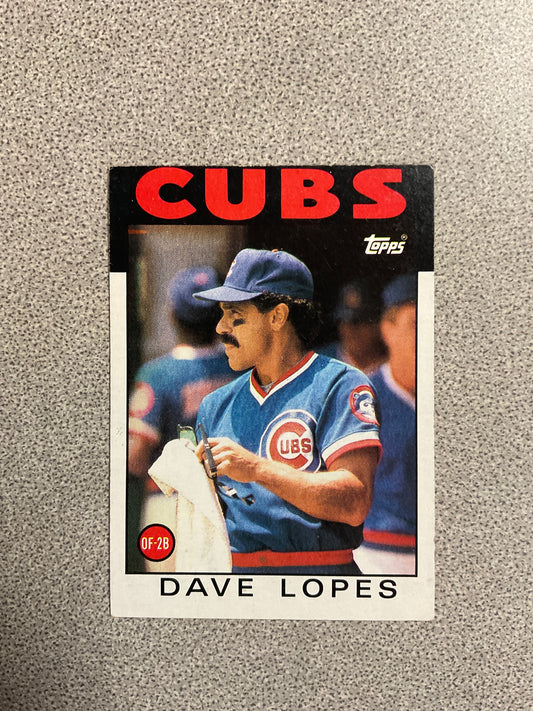 Baseball Card-Dave Lopez