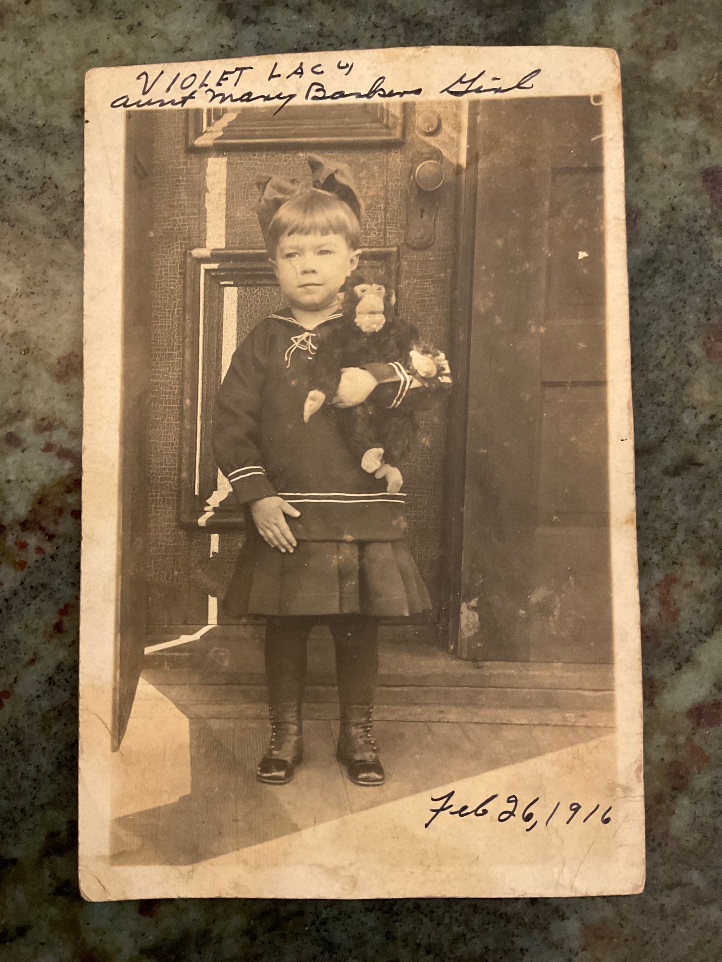 Antique Photograph Child in Sailor Suit