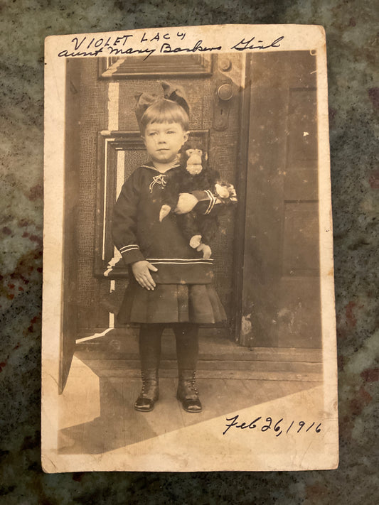 Antique Photograph Child in Sailor Suit