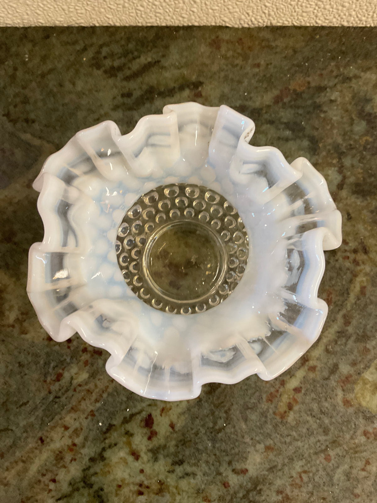 Fenton Hobnail Opalescent Rose Bowl