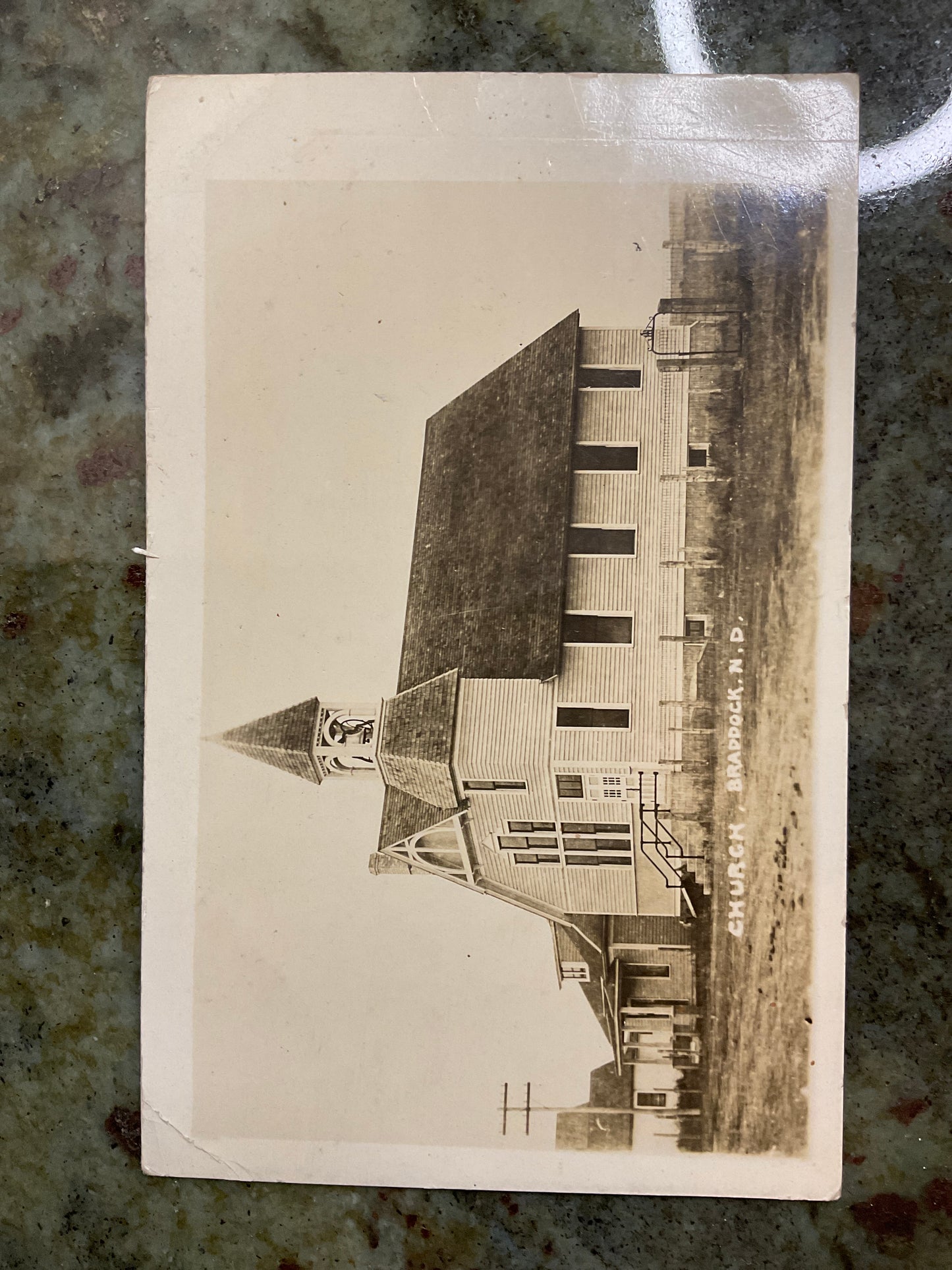 Church Braddock ND Post Card 1917