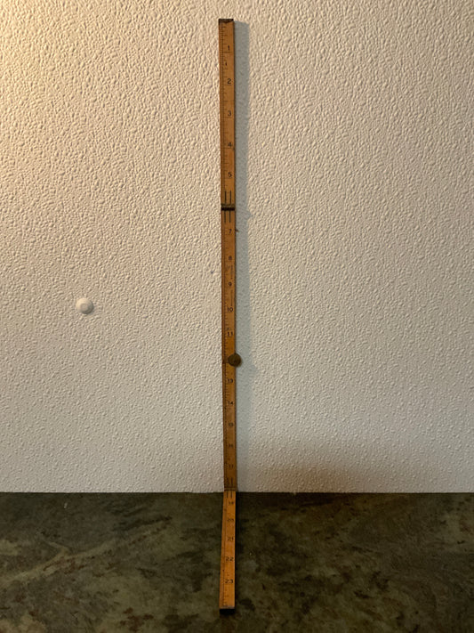1900’s Stanley Boxwood 24” Folding Ruler