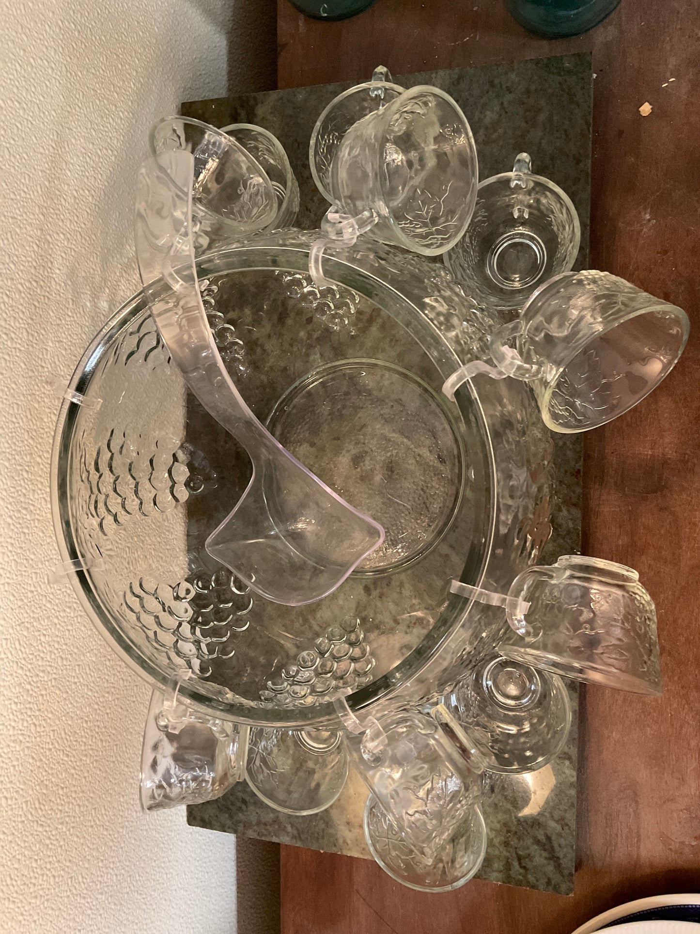 Complete Set Indiana Glass 26 pc Celebration Punch Set
