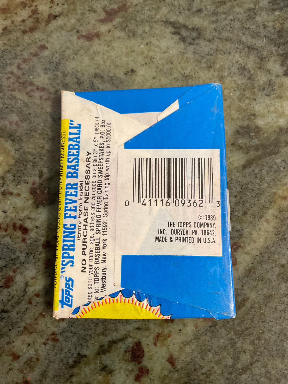 1989 Topps Major League Baseball Cards