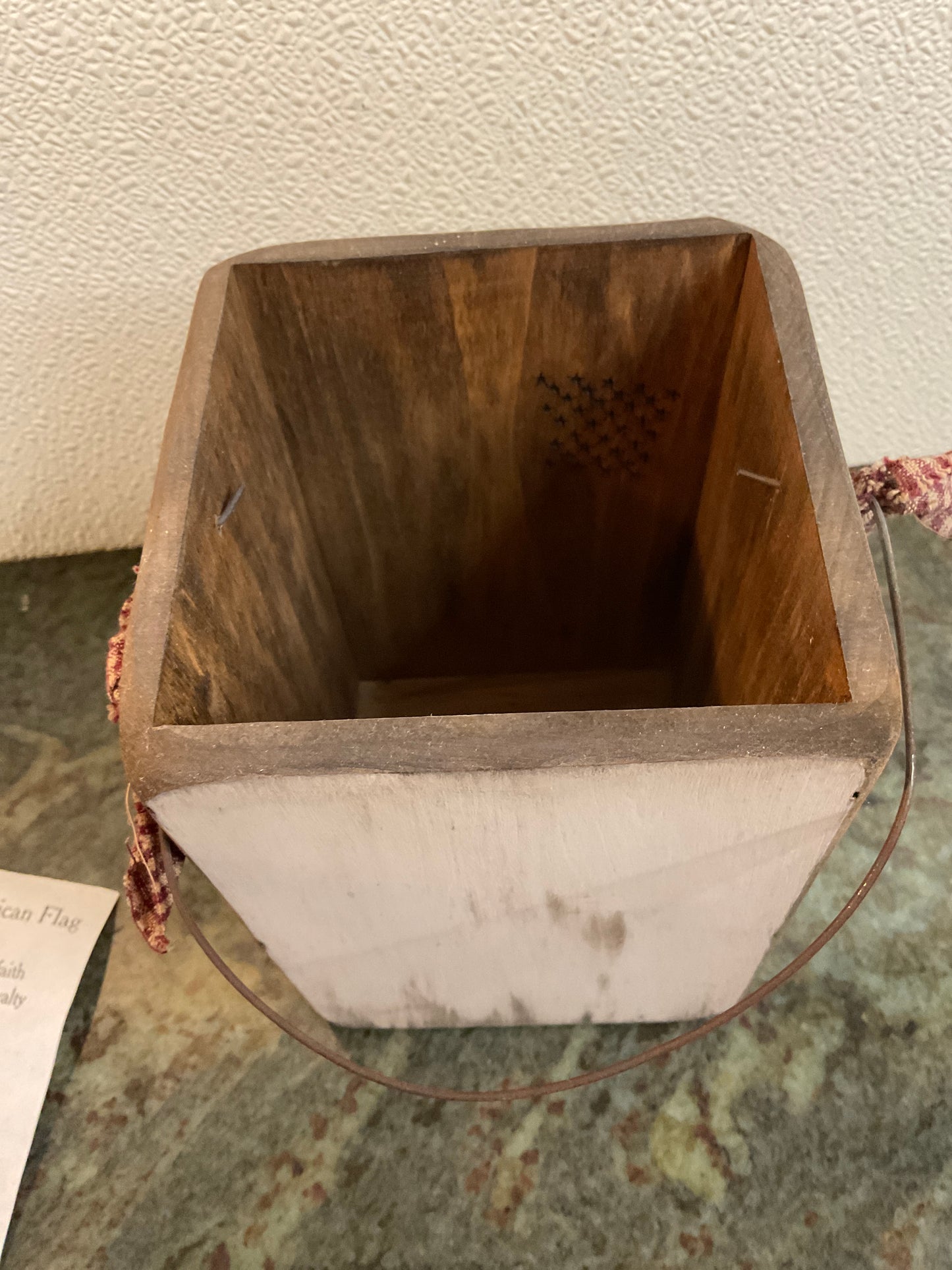 God Bless America Wood Decorative Box