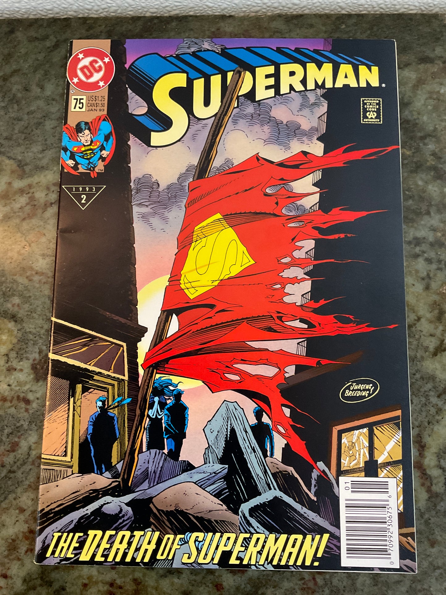 1993 Superman #75 The Death Of Superman