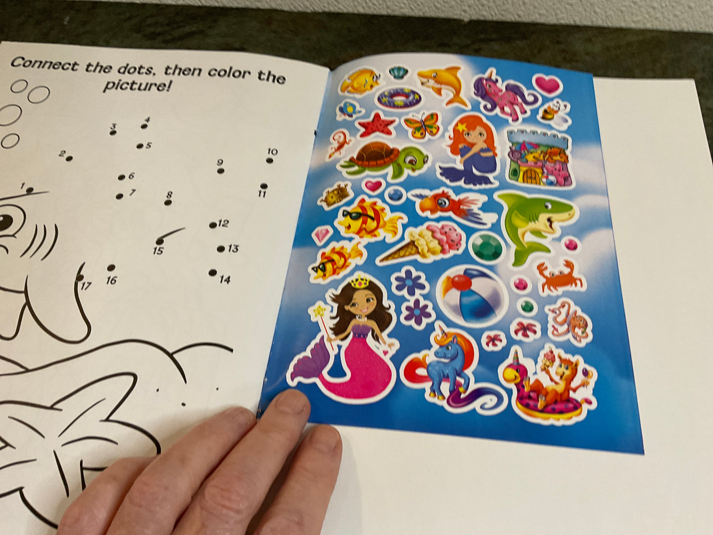 My Fun Day at the beach Coloring and Sticker Activity