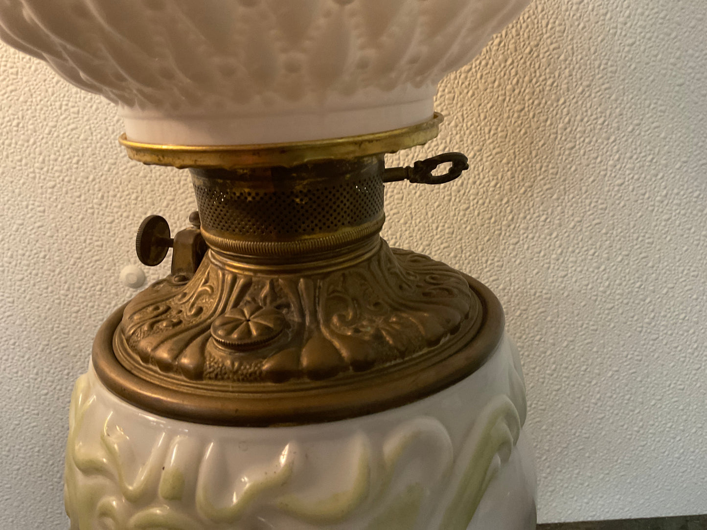 Antique ‘Gone With The Wind’ Style Lamp that has been Electrified.