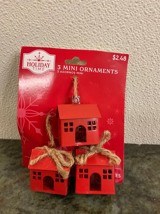 Holiday Time 3 Mini Ornaments
