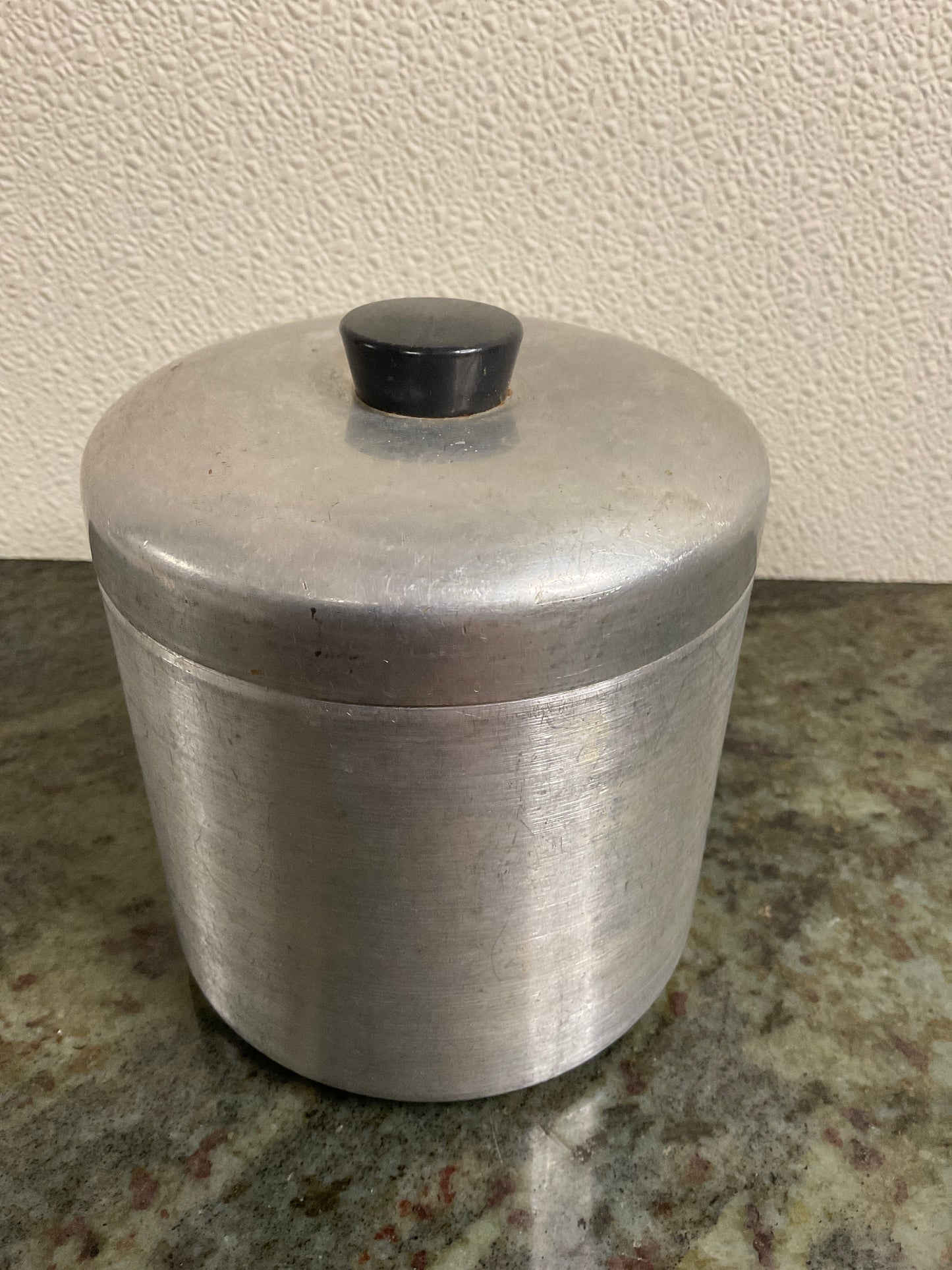 Vintage Aluminum Grease Container