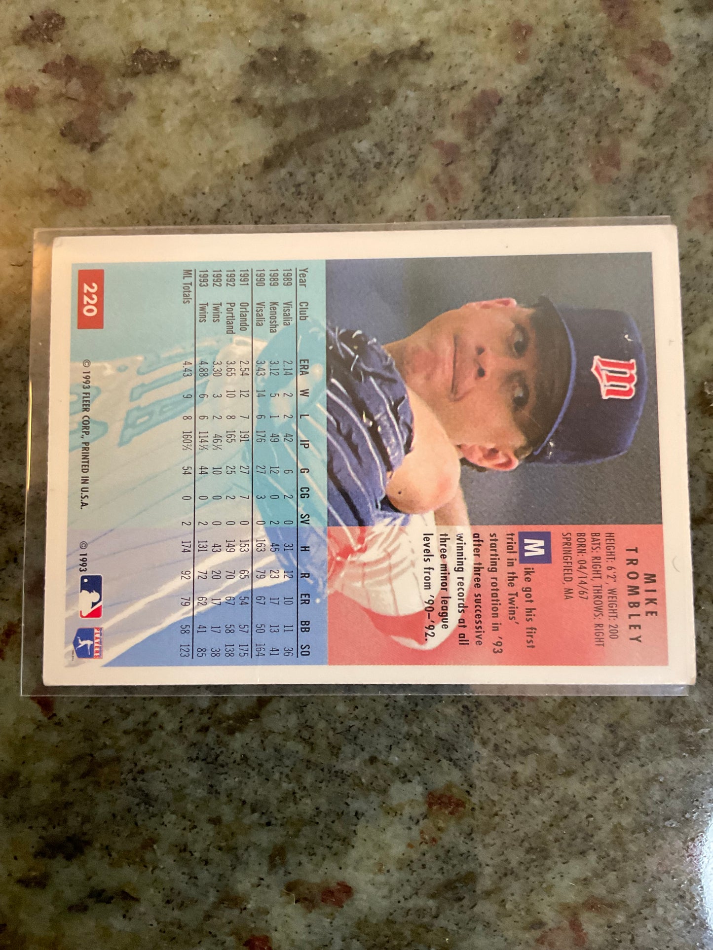 Minnesota Twins Mike Trombely