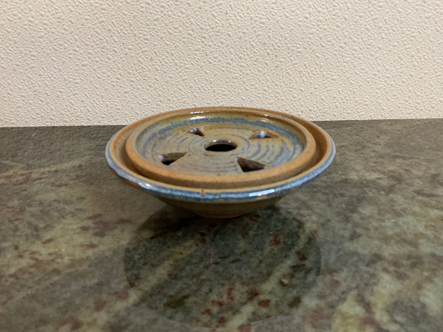 Studio Art Pottery Soap Dish (Two Pieces)