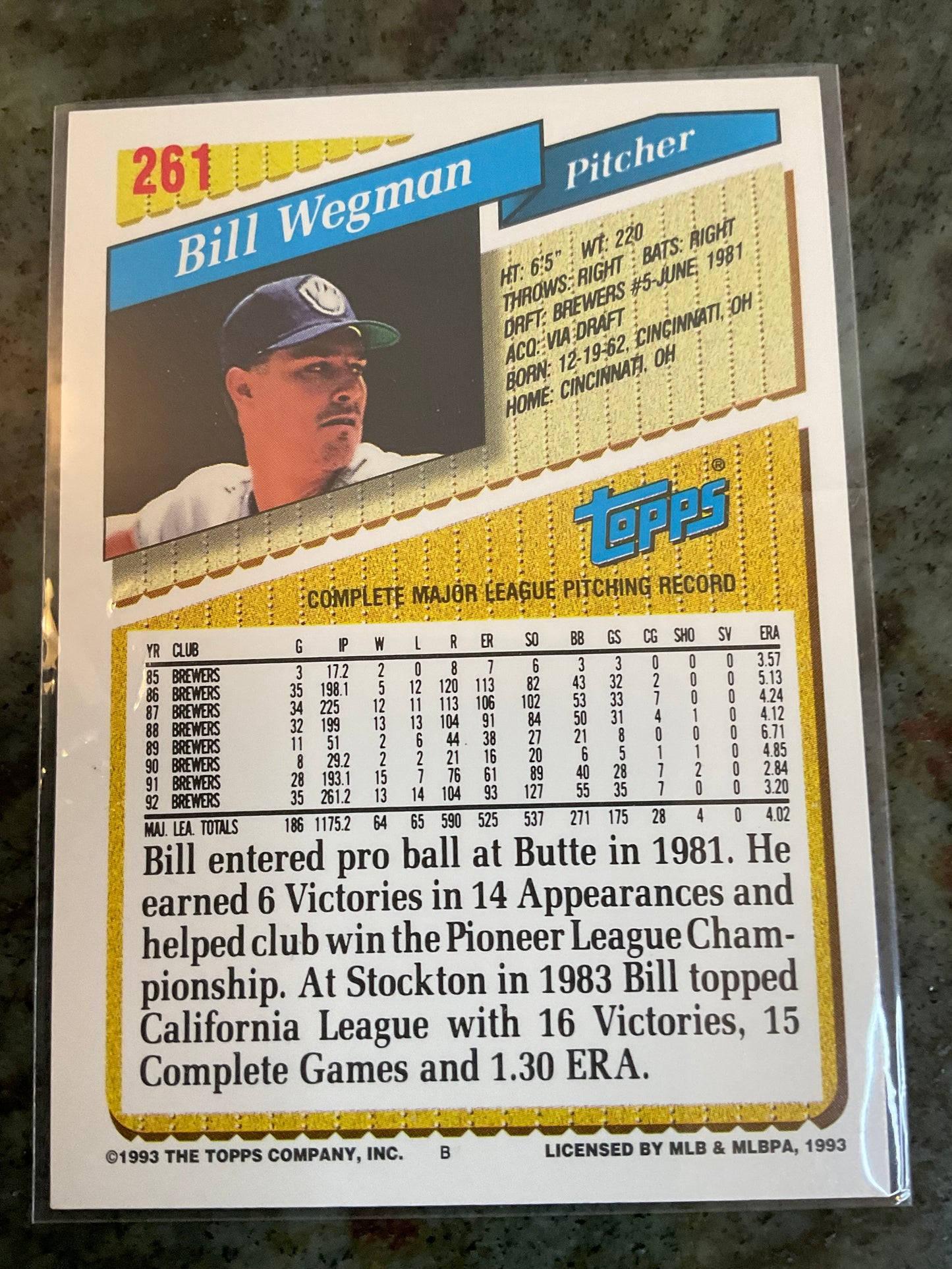Bill Wegman Milwaukee Brewers