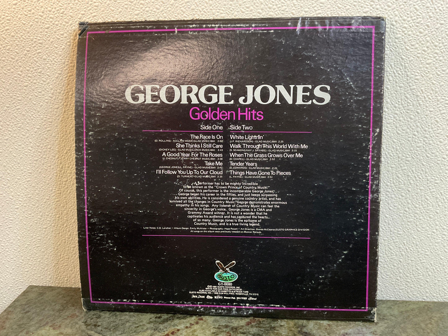 George Jones Golden Hits Album