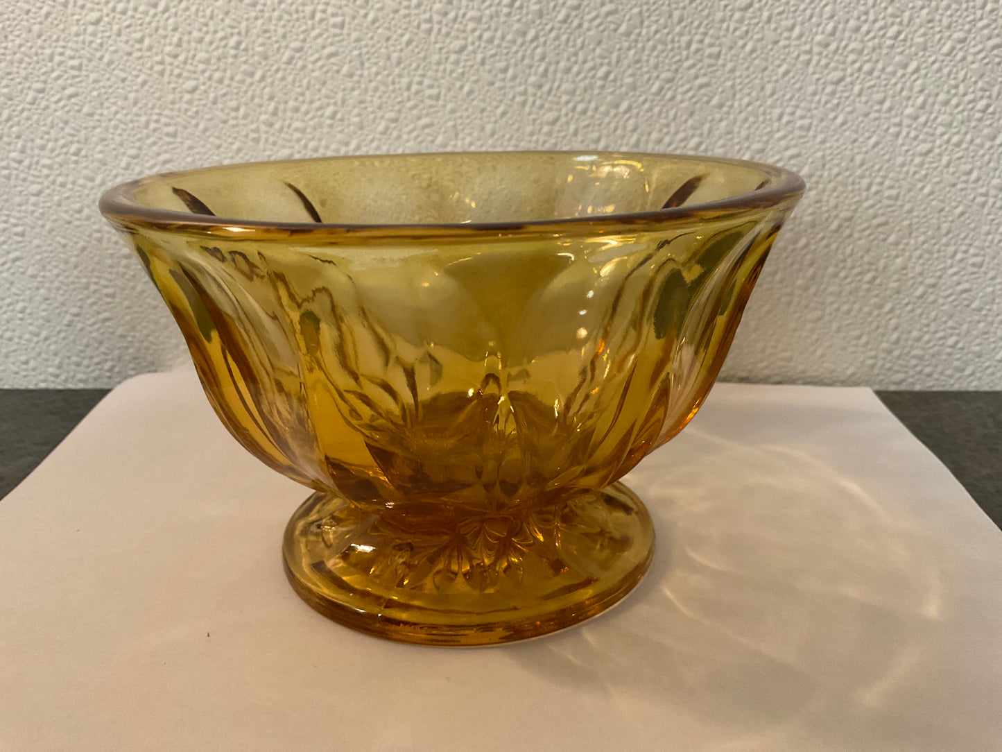 1970’s Anchor Hocking Amber Fairfield Candy Dish