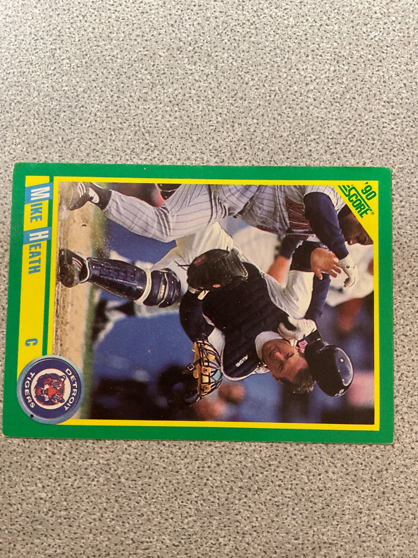 Baseball Card Mike Heath