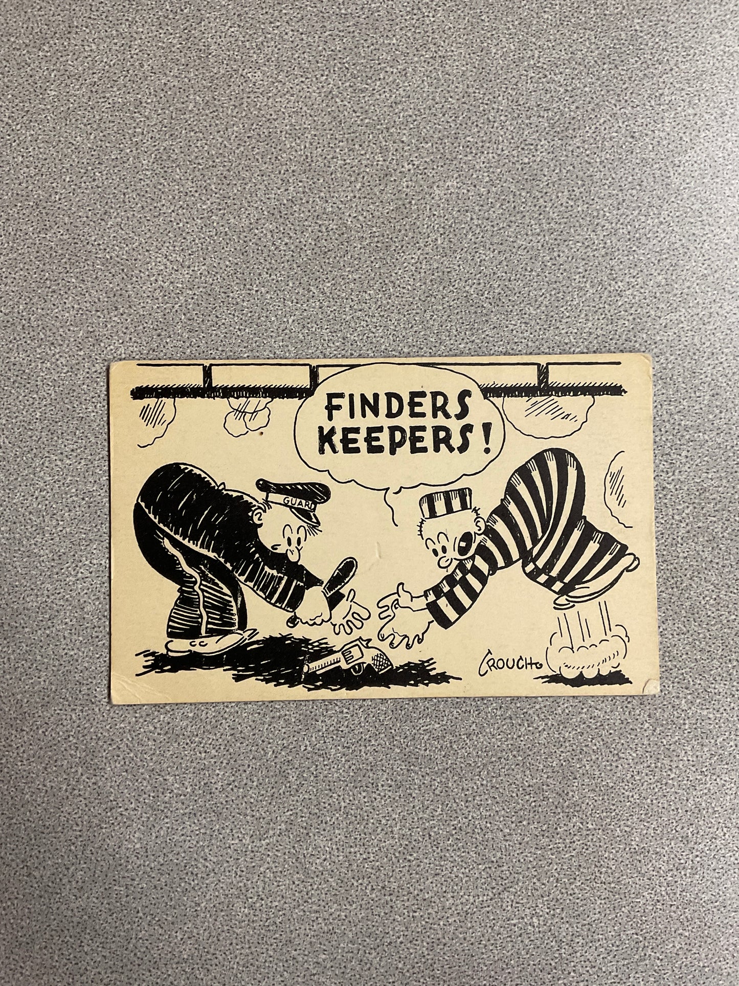 Vintage Postcard “Finders Keepers”