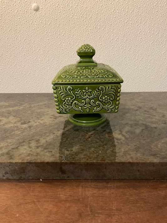 Vintage Green Trinket Box