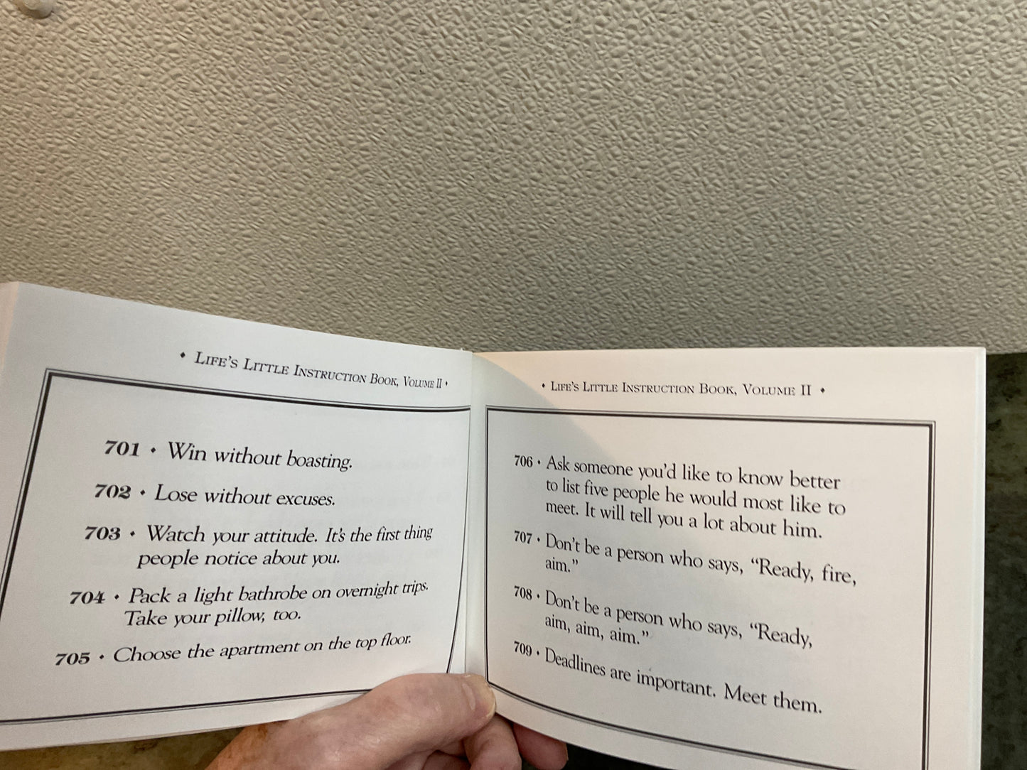 Book ‘Life’s Little Instruction Book Vol II’ 1993