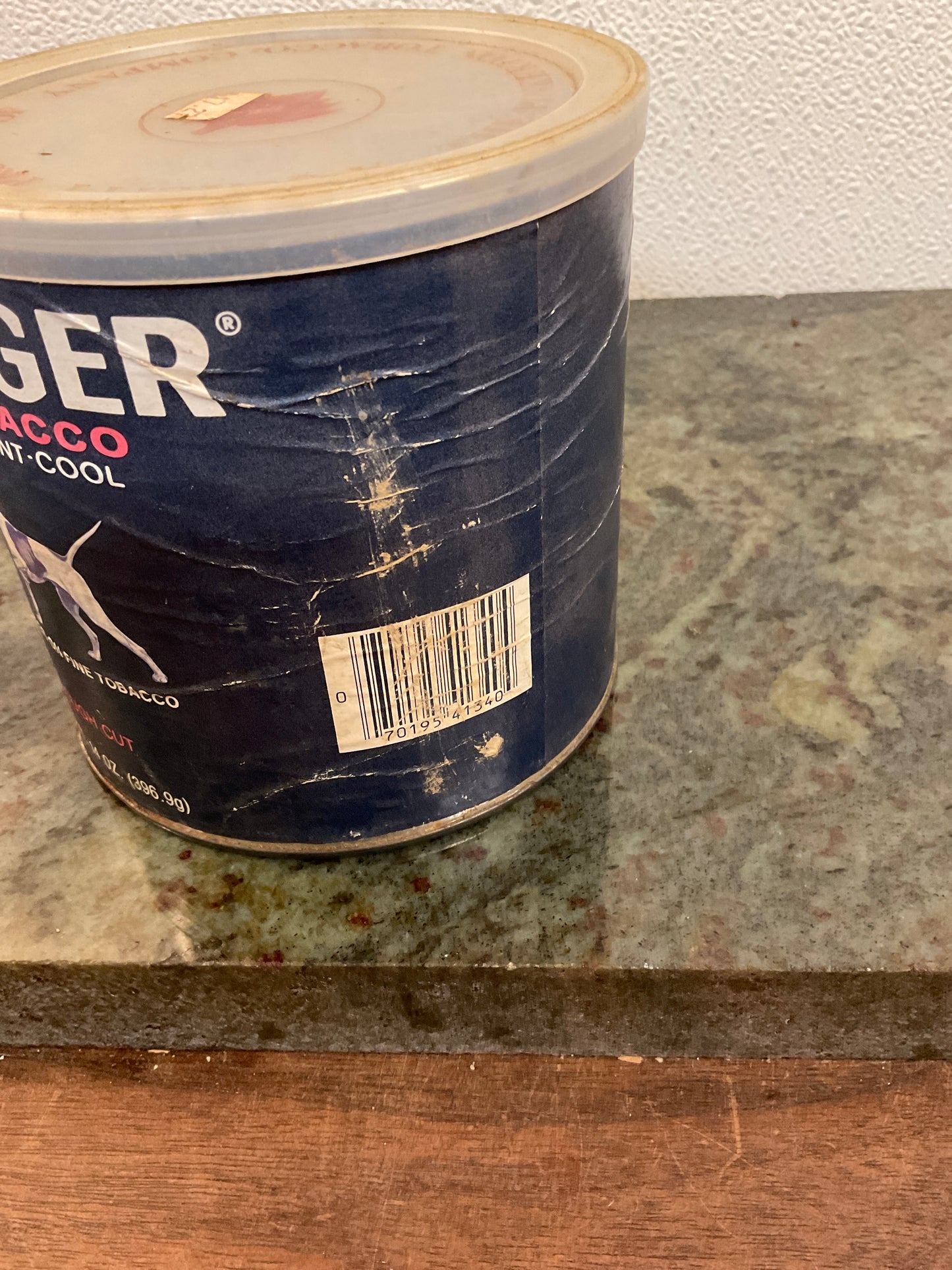 Granger  Pipe Tobacco 14oz. Tobacco empty canister