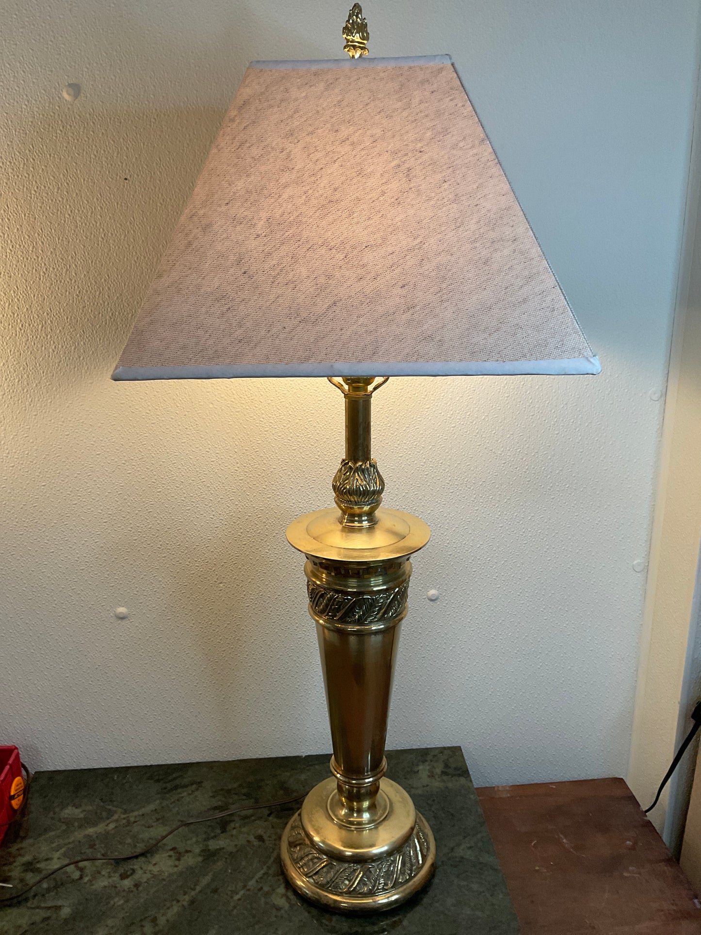 Vintage Tall Brass Lamp