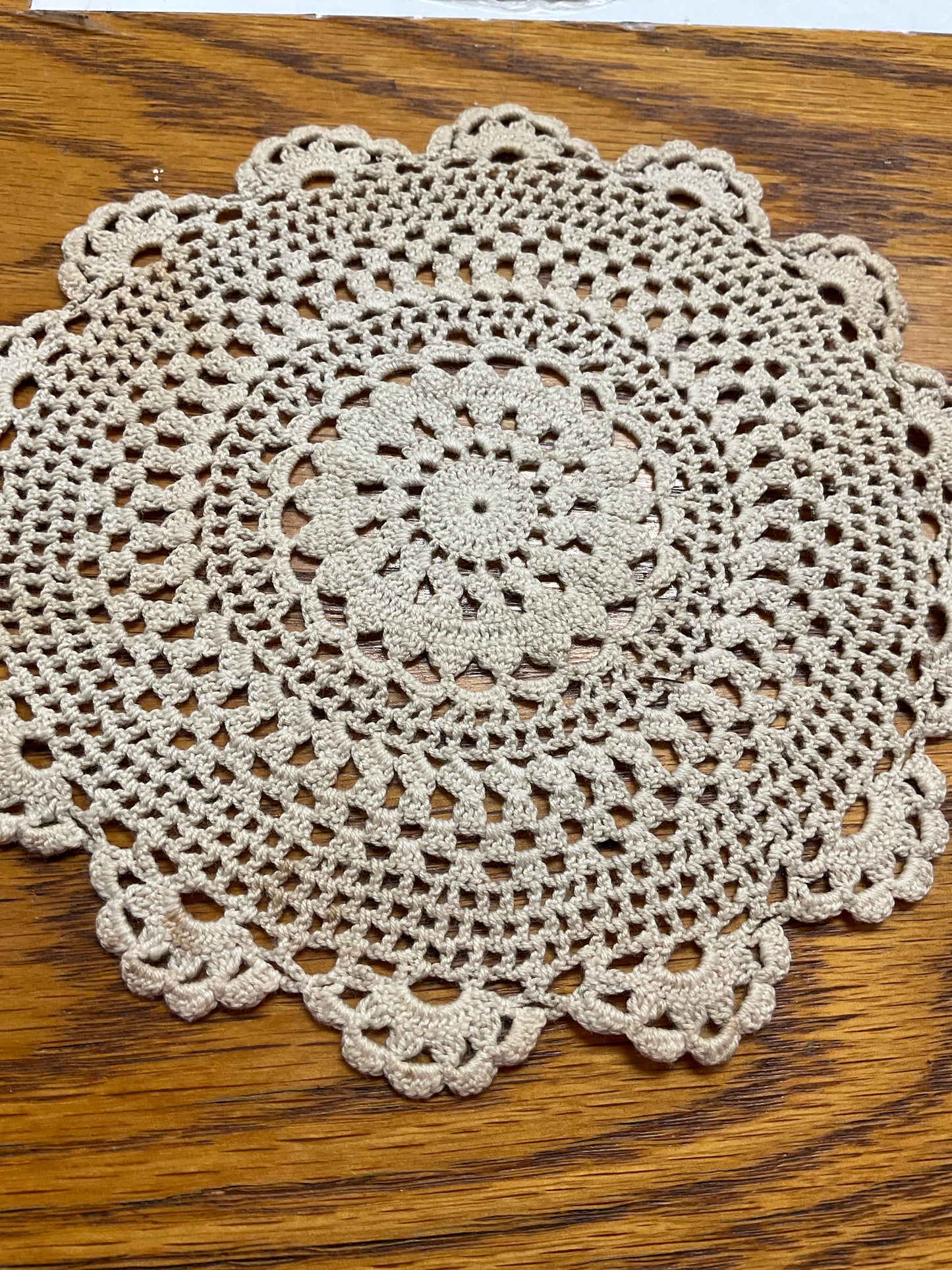 Handmade Cotton Doily 7”