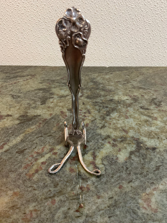 Handmade Silver Fork Recipe Holder