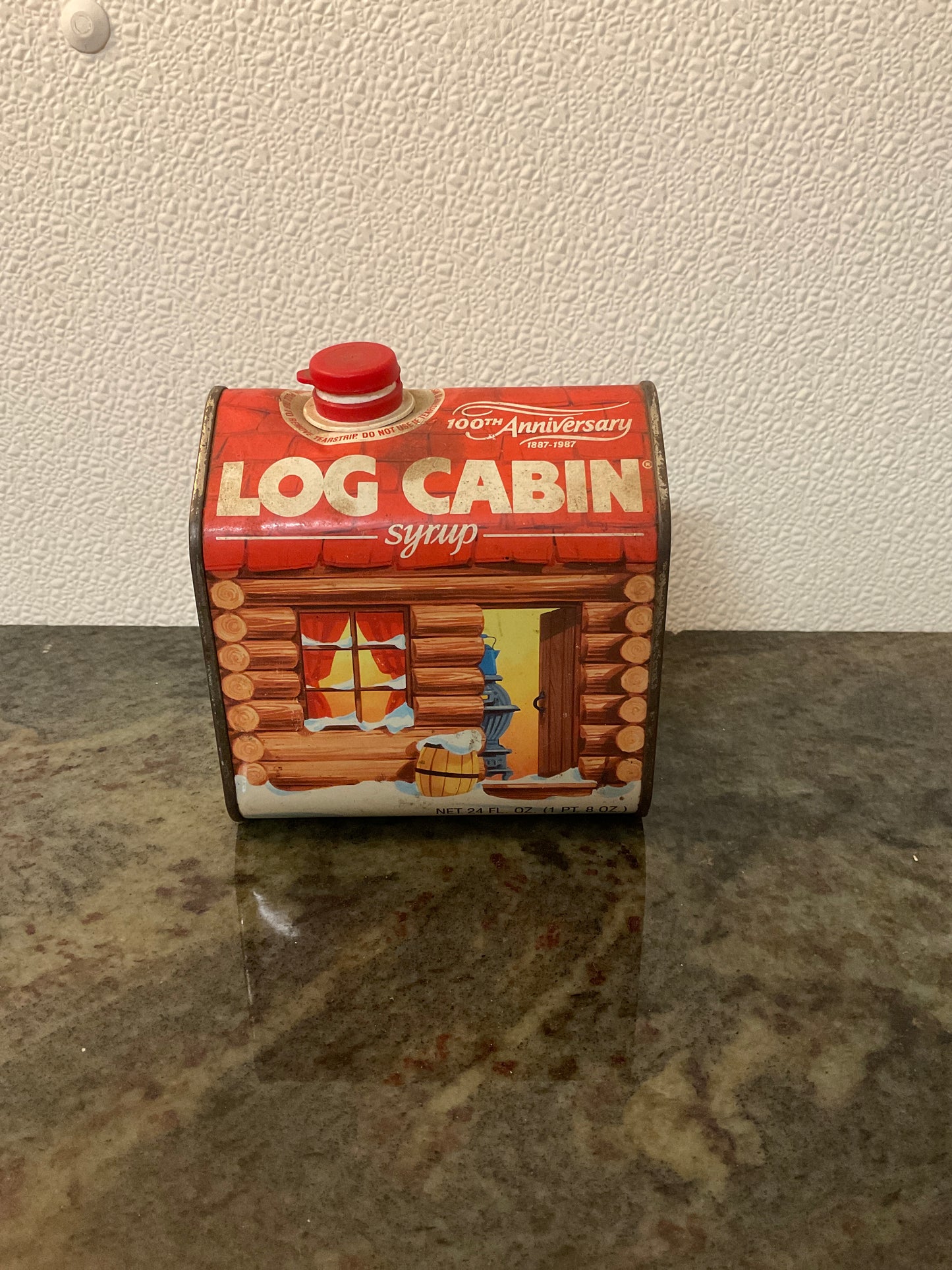 1987 - 100th Anniversary Log Cabin Syrup