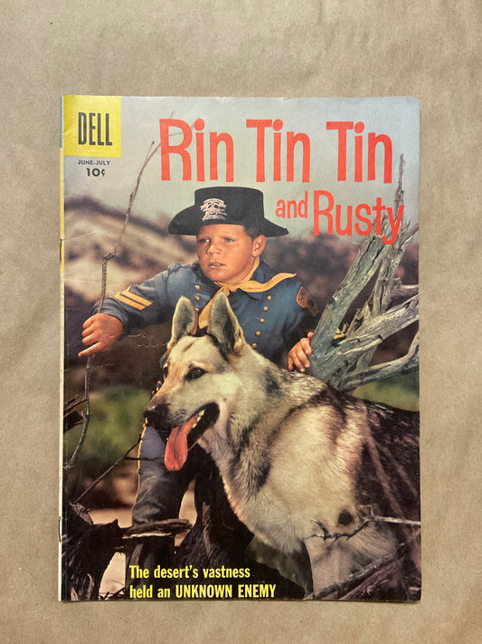 Vintage Rin Tin Tin And Rusty June - July 1957 Comic Book