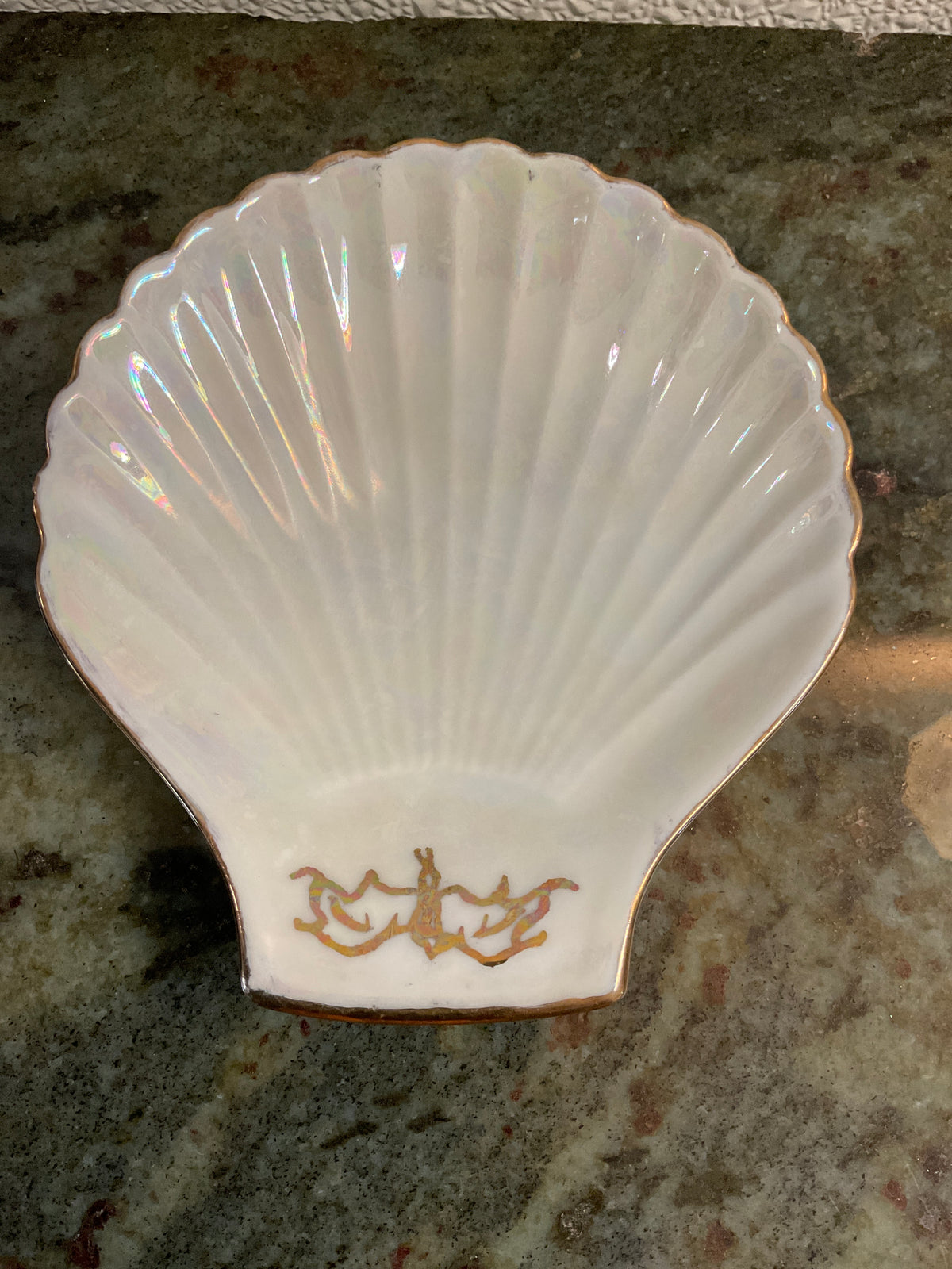 Porcelain Shell Trinket Dish