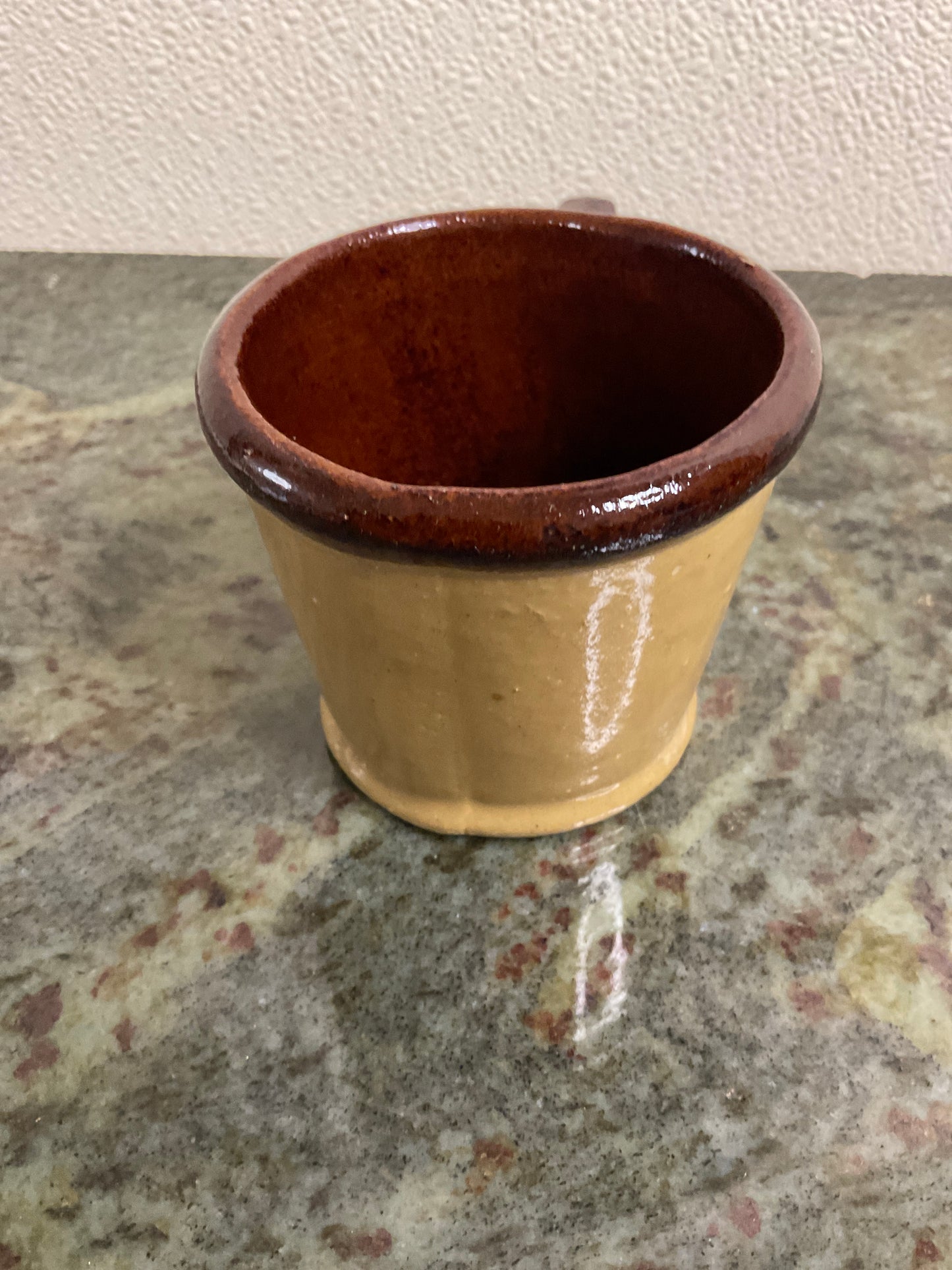 Vintage Two Toned Stoneware Coffee Mug