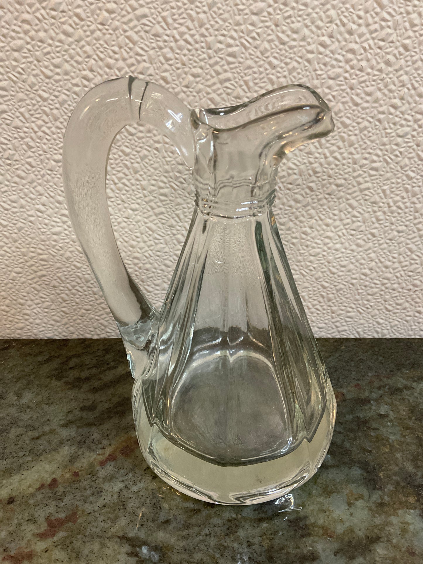 Vintage Crystal Glass Pitcher