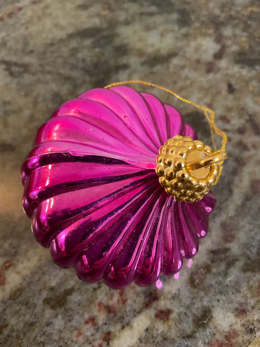 Fushia Plastic Ornament