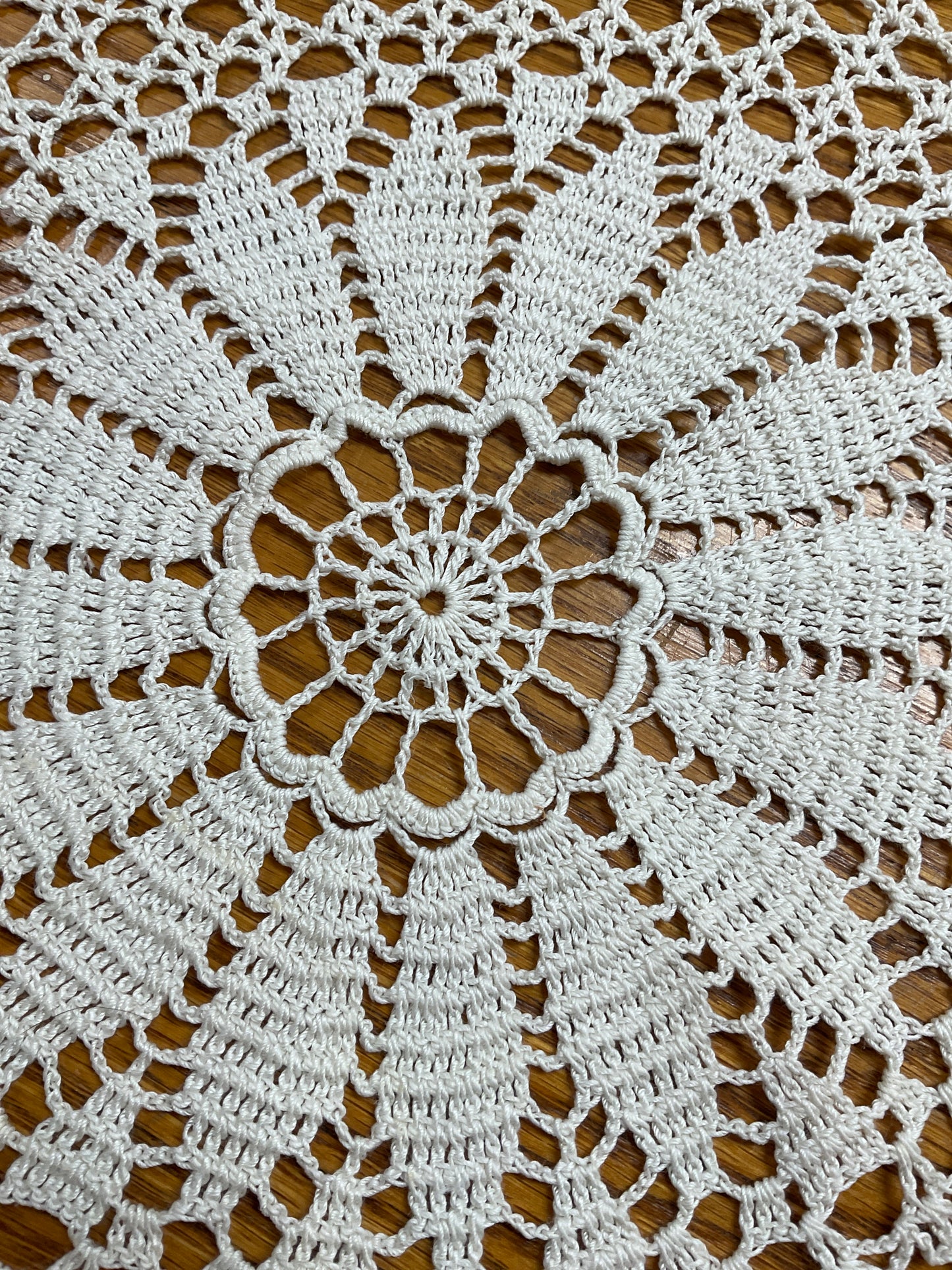 Handmade Crocheted Doily 13.5”