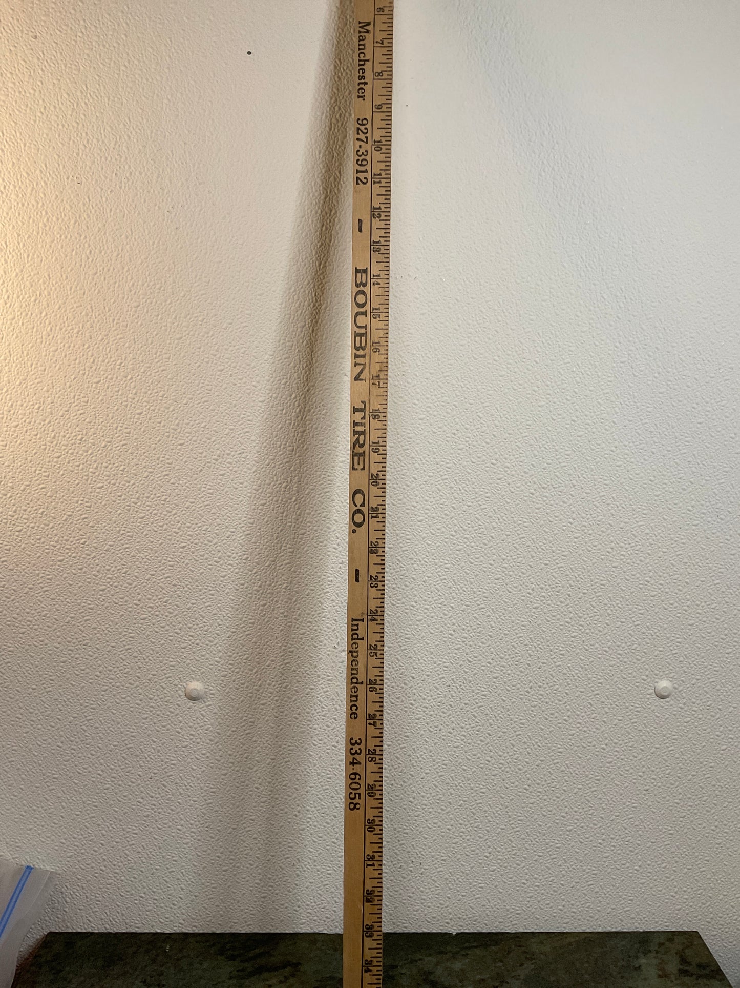 Boudin Tire Company Yardstick
