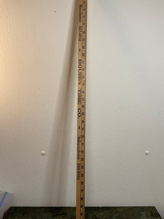 Boudin Tire Company Yardstick