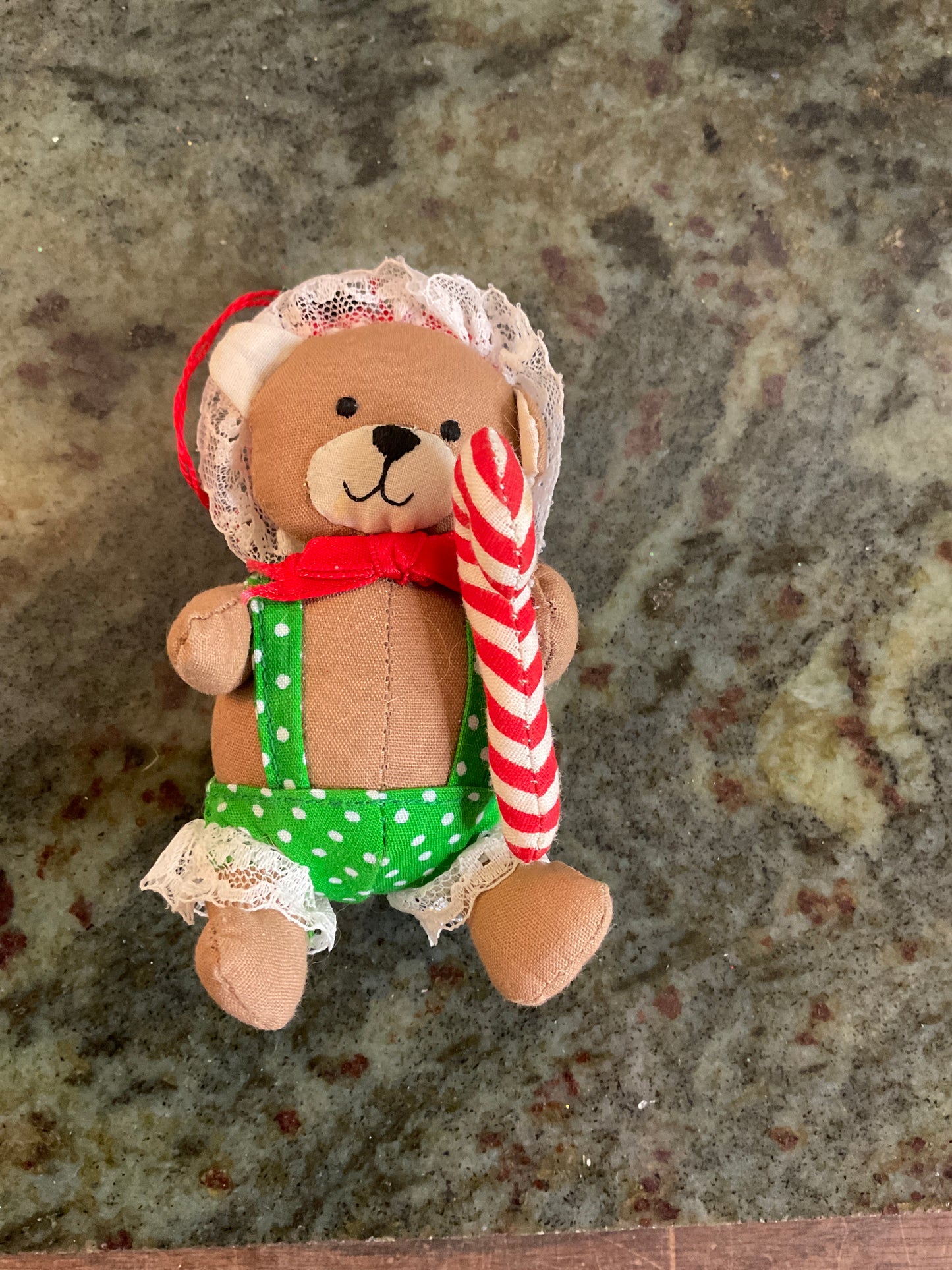 Vintage Christmas Bear Ornament