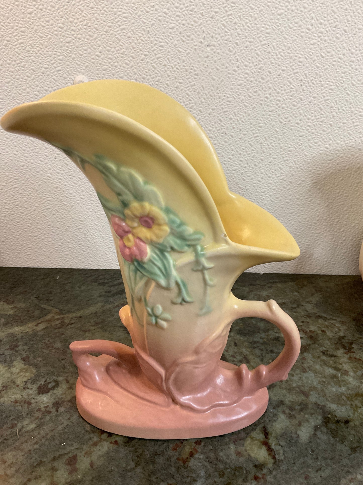 1940’s Hull Art Pottery Cornucopia Vase