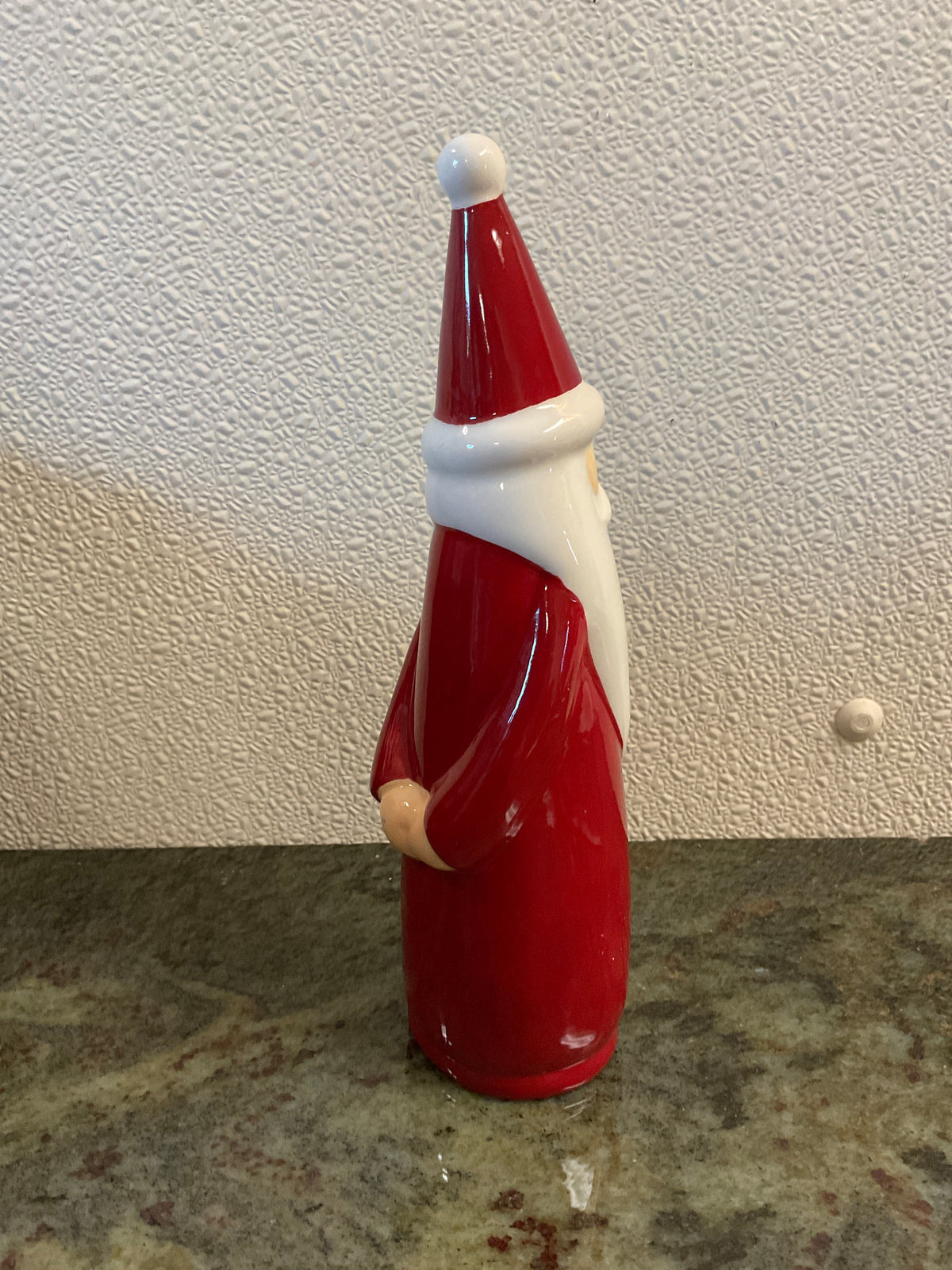 Ceramic Glossy Santa Figurine
